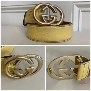 Gucci | Accessories | Authentic Gucci Yellow Patent Leather  display picture 1